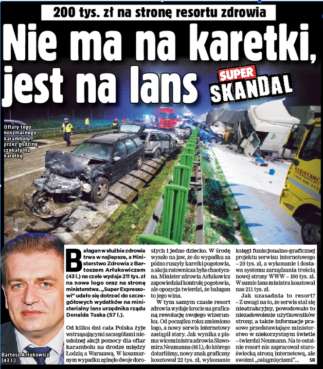 	Nie ma na karetki, jest na lans