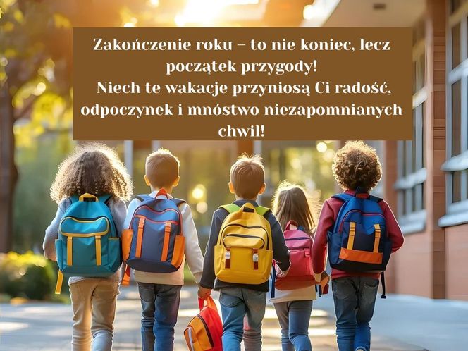 Grafiki i kartki na zakończenie roku szkolnego