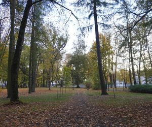 Park Lubomirskich w Białymstoku jesienią 