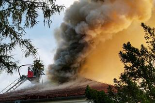 Płonie barokowy pałac w Konarzewie pod Poznaniem! Na miejscu ponad 30 jednostek straży pożarnej [ZDJĘCIA]
