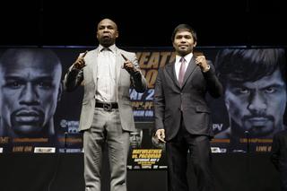 Walka stulecia: Mayweather - Pacquiao są już w Las Vegas! Co powiedzieli przed walką?