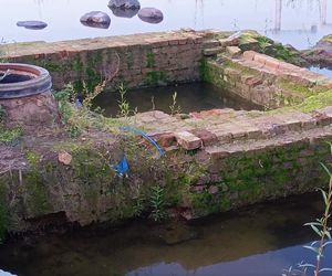 Fundamenty dawnych kamienic przy ul. Św. Floriana