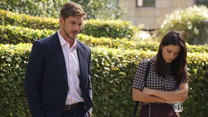 M jak miłość, odcinek 1489: Iza (Adriana Kalska), Marcin (Mikołaj Roznerski)