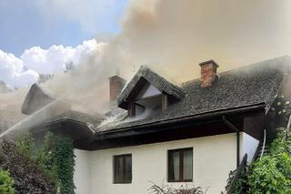 Pożar pensjonatu w Bieszczadach. Ponad 50 strażaków walczy z ogniem 