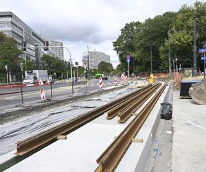 Remont torowiska na ul. Marszałkowskiej (sierpień 2025)