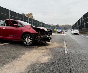 Wypadek na S1 w Mysłowicach