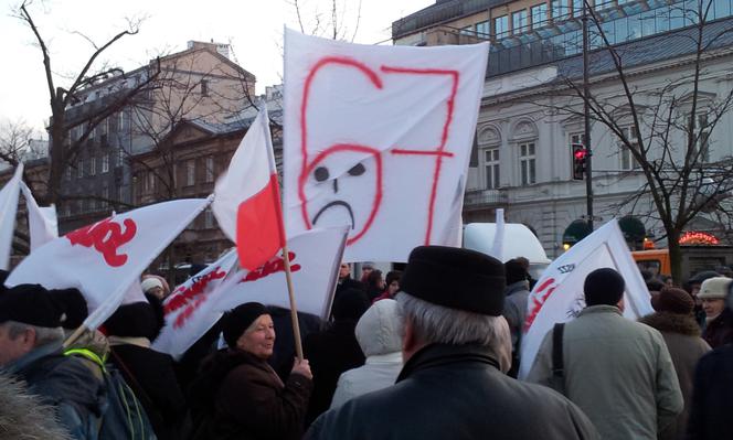 Manifestacja PiS 14.03.2012 NA ŻYWO w Internecie - ZDJĘCIA