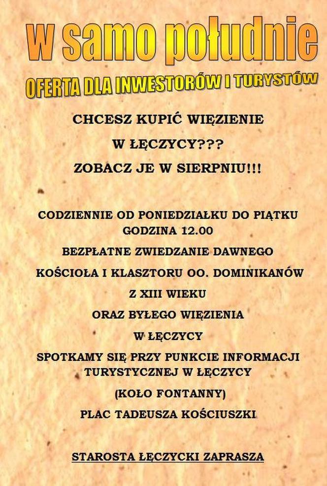 Czy w łęczyckim więzieniu powstanie hotel? 