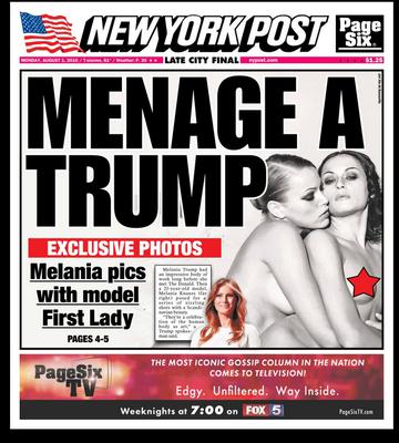 Ujawniono nagie zdjęcia Melanii Trump! Rozbierała się we francuskim magazynie