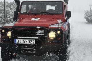 Zamieć śnieżna na Śnieżce. W Karkonoszach panują fatalne warunki pogodowe 