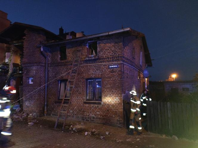 Wybuch gazu w Chełmży. Zdjęcia z akcji strażaków