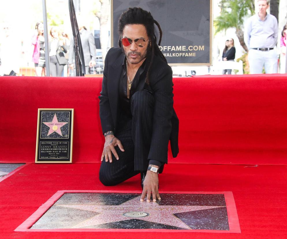 Lenny Kravitz z gwiazdą na Hollywood Walk of Fame! Córka muzyka zażartowała z niego w przemówieniu