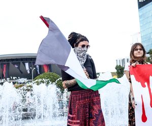 Protesty przed Polska - Izrael na Eurobasket 2025