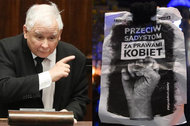 Jarosław Kaczyński i protest kobiet