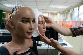 Sophie The Robot i Martyna Wojciechowska 