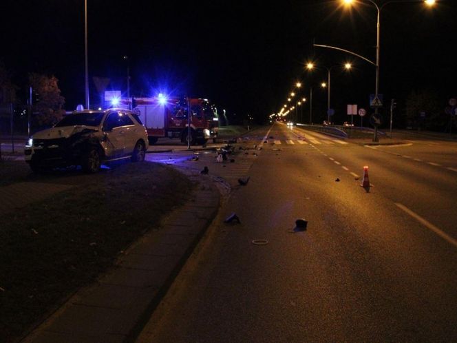 Pijani Ukraińcy rozbili się na skrzyżowaniu. Chwile grozy w Wejherowie