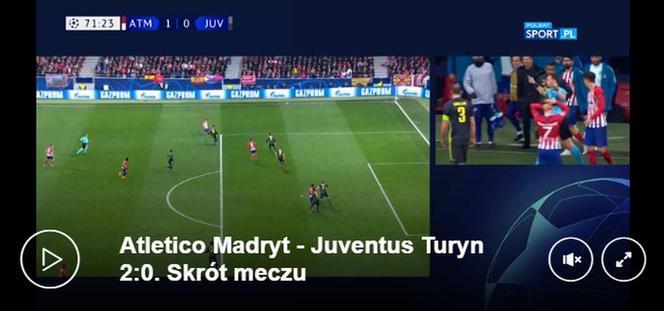Atletico - Juventus skrót