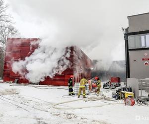 Pożar archiwum Urzędu Miasta Krakowa przy ul. Na Załęczu