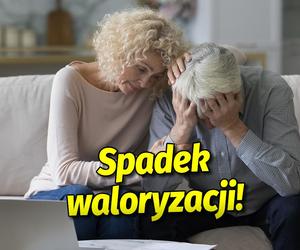 Dramatyczny spadek waloryzacji!