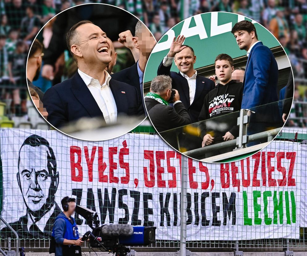 Karol Nawrocki na meczu Lechia Gdańsk - Motor Lublin. Prezydent poszedł do młyna! 