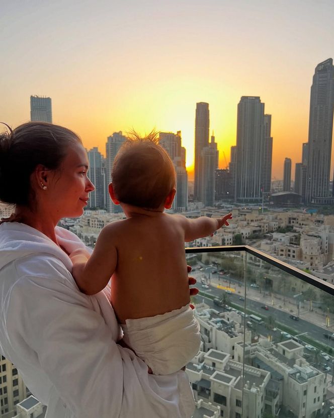 Sandra Kubicka wypoczywa z synkiem w Dubaju