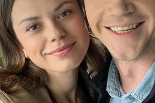 M jak miłość nowy sezon po wakacjach. Kasia (Paulina Lasota), Jakub Karski (Krzysztof Kwiatkowski) na planie