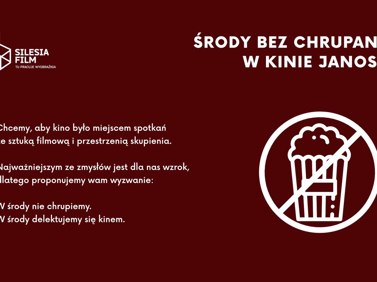 Żywieckie Kino Janosik wprowadza ŚRODY BEZ CHRUPANIA. Co to oznacza w praktyce?