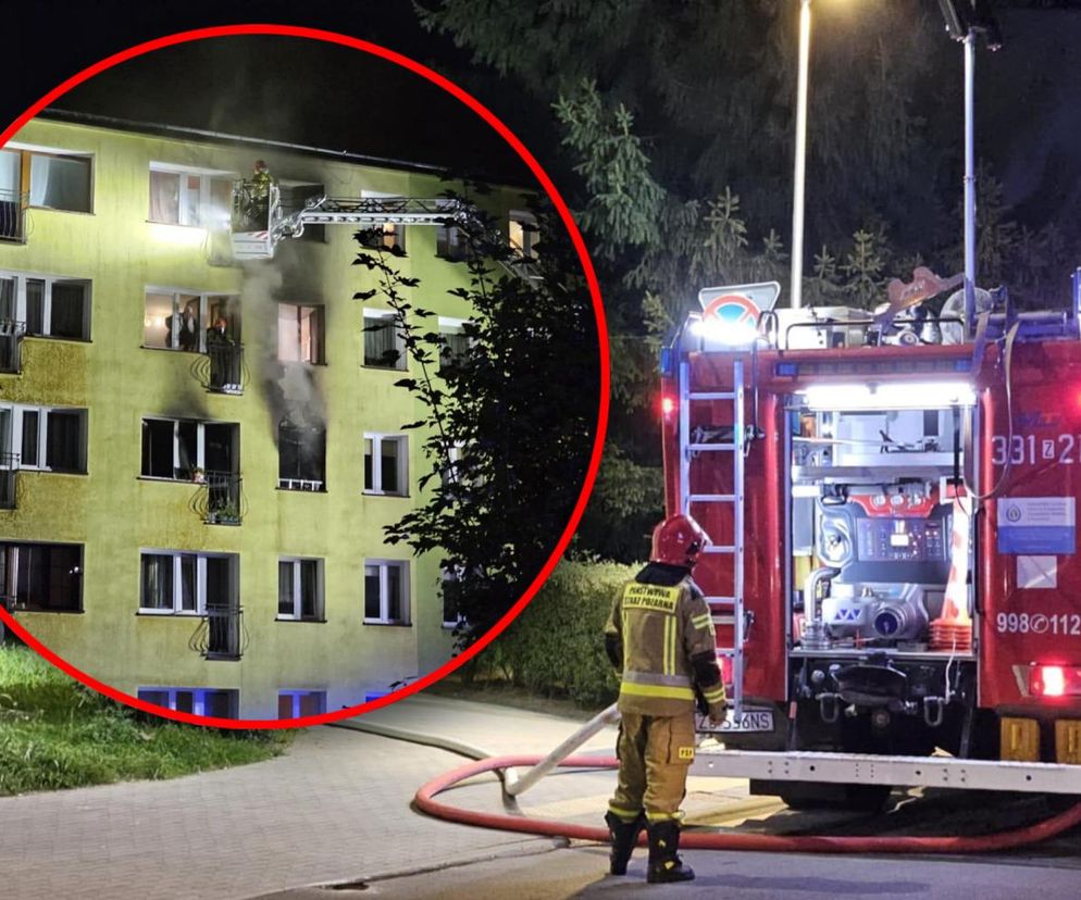 Pożar bloku mieszkalnego w Koszalinie. Co z poszkodowanymi?