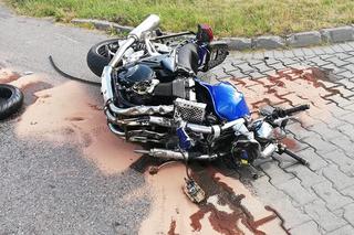 PRZERAŻAJĄCY wypadek motocyklisty w Małopolsce