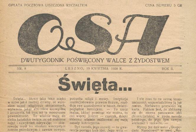 Będzie film o antysemityzmie w Lesznie