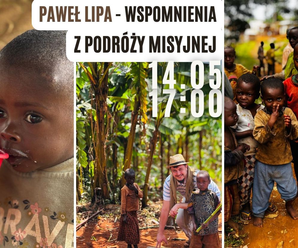 Spotkanie - Wspomnienia z podróży misyjnej Pawła Lipy - plakat wydarzenia