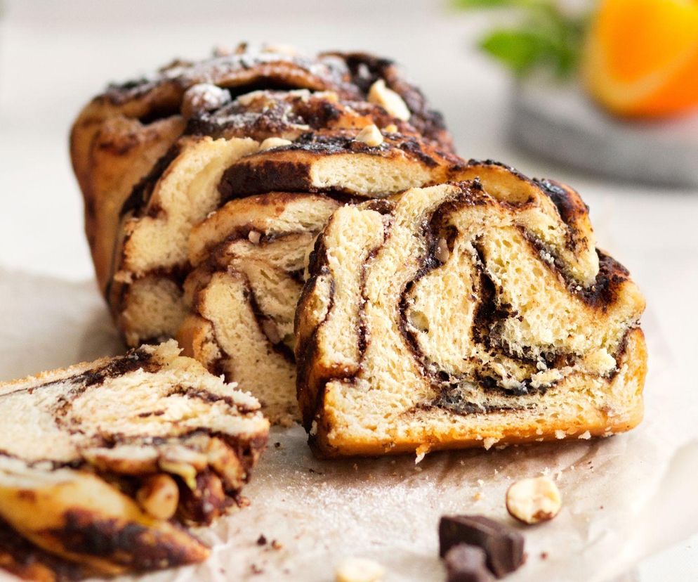 dwukolorowe ciasto z kaszy manny