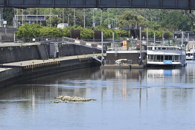 Niski stan wody w Wiśle