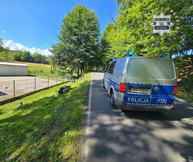 Wypadek motocyklisty na BMW w Puńcowie