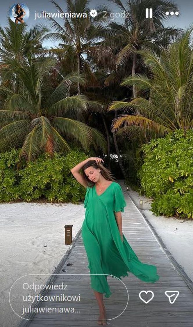 Julia Wieniawa na Malediwach