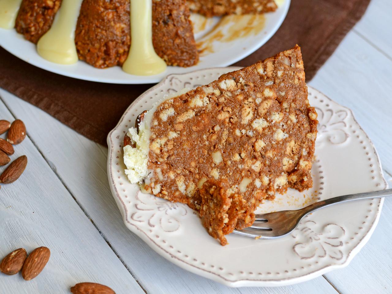 Przepis na ciasto bez pieczenia z herbatników i kajmaku