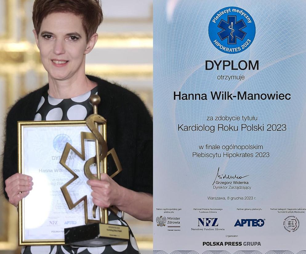 Dr Hanna Wilk-Manowiec, uhonorowana tytułem Kardiologa Roku 2023