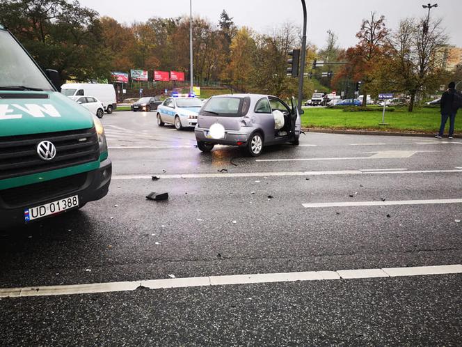 Wypadek na placu Poznańskim w Bydgoszczy