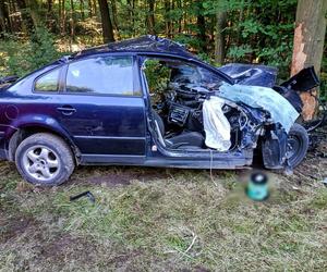 Lubelskie: Tragedia na drodze. Na miejscu zginął 32-letni kierowca samochodu 