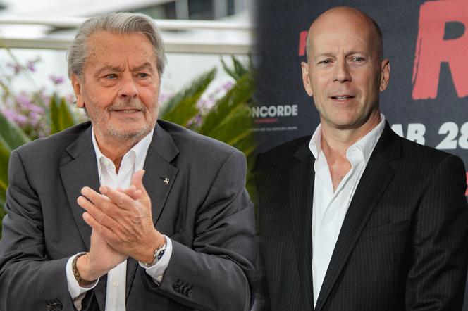 Bruce Willis cierpi na demencję, Alain Delon rozważa eutanazję. Smutne losy wielkich gwiazd