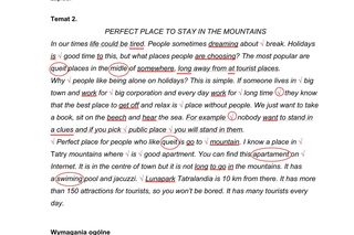 Matura 2025 angielski rozszerzony: przykładowa rozprawka, list, artykuł. Przykłady CKE