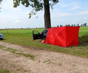 Tragedia na prostej drodze pod Śremem! Zginął 27-latek pasażer