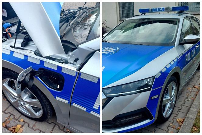 Szczytno. Policjanci otrzymali nowy radiowóz. To hybrydowa Skoda Octavia iV [ZDJĘCIA]