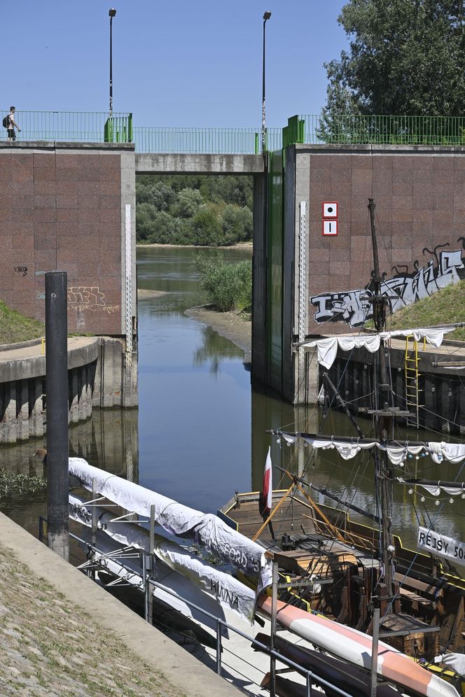 Niski stan wody w Wiśle