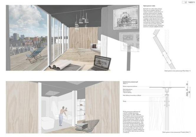 Wyniki konkursu studenckiego Architektury murator, Mieszkanie młodego architekta, wyróżnienie