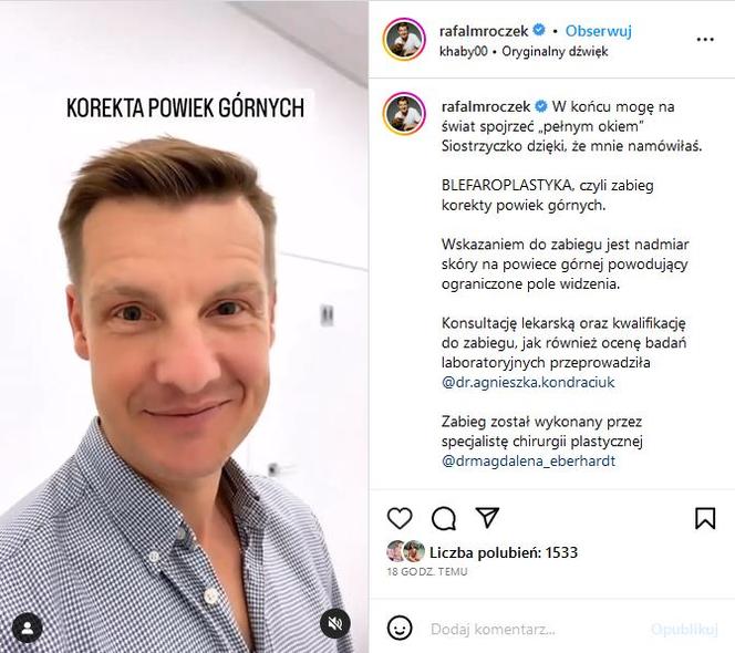 Rałaf Mroczek trafił pod nóż