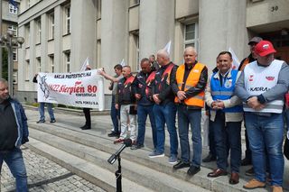 Hutnicy protestują, a Braun znów wywołał skandal