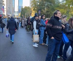 Katarzyna cichopek dopinguje męża na Maratonie Nowojorskim