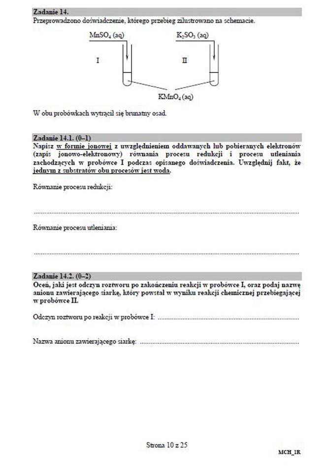 Matura próbna 2020 chemia