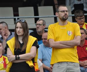 Korona Kielce - Ruch Chorzów. Zdjęcia kibiców na Suzuki Arenie